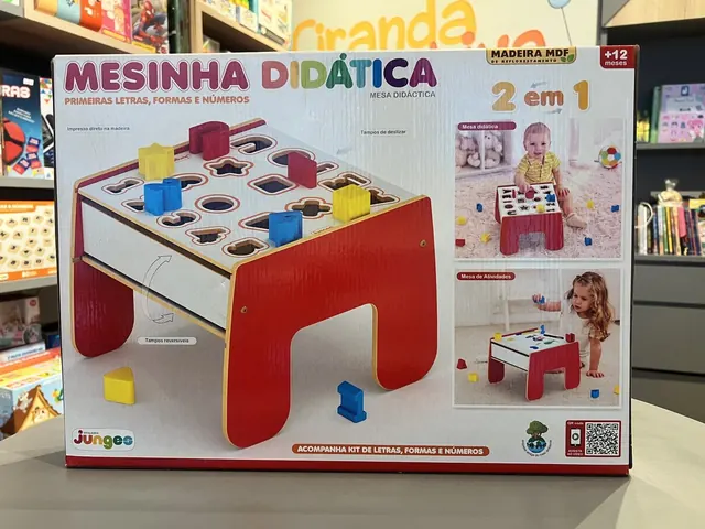 Mesinha Didática 2 em 1